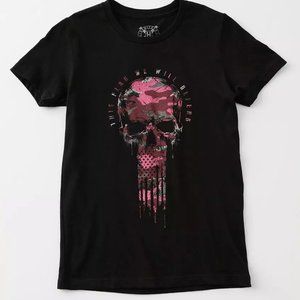 Flag Skull T-Shirt HOWITZER small black